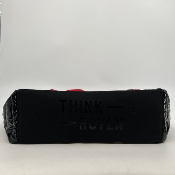 Think Royln Black & Red Large Classic Tote | Inner Pockets - Picture 5 of 11